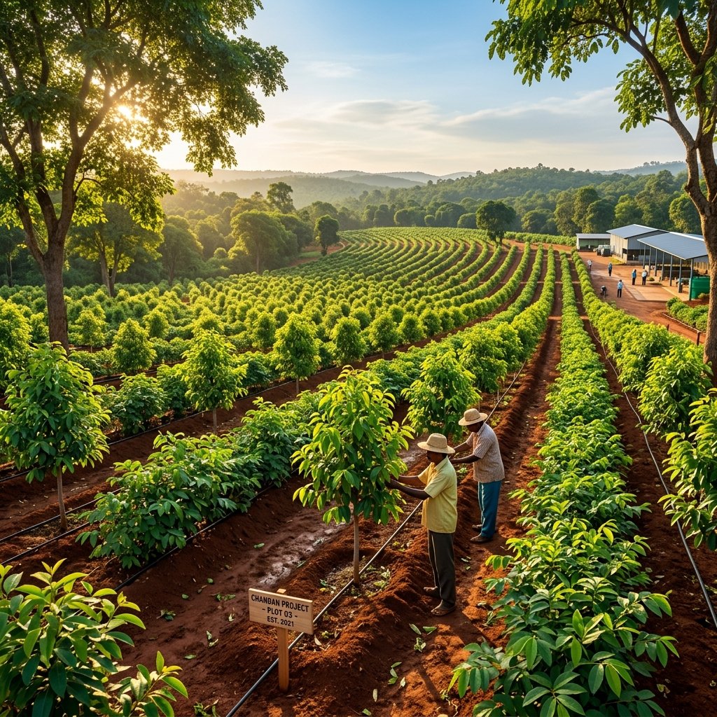 Sandalwood Agriculture Plantation by Aranya